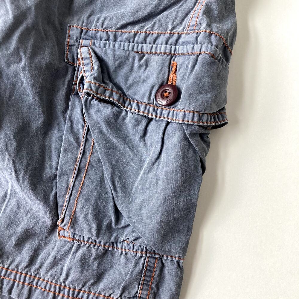 Mini Boden Lightweight Solid Cargo Shorts - Gray - 10Y - Picture 3 of 7